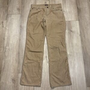 J Crew Corduroy Khaki Pants Womens 4 Slim Straight Lightweight Pockets